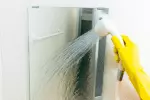 鏡のウロコ取りの写真